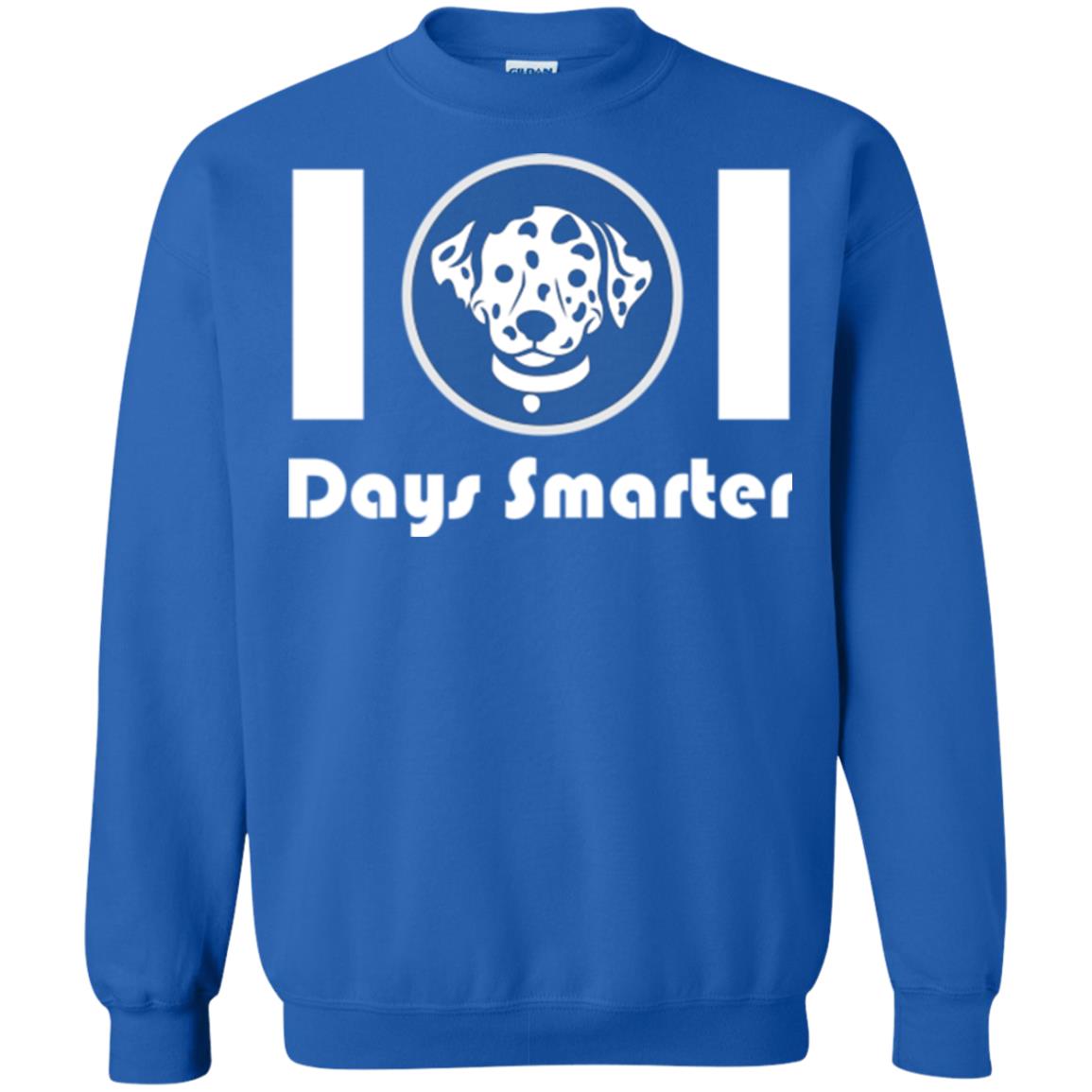 Dog Lovers T-shirt 101 Days Smarter Royal