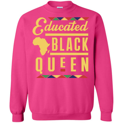 African American T-shirt Educated Black Queen Heliconia