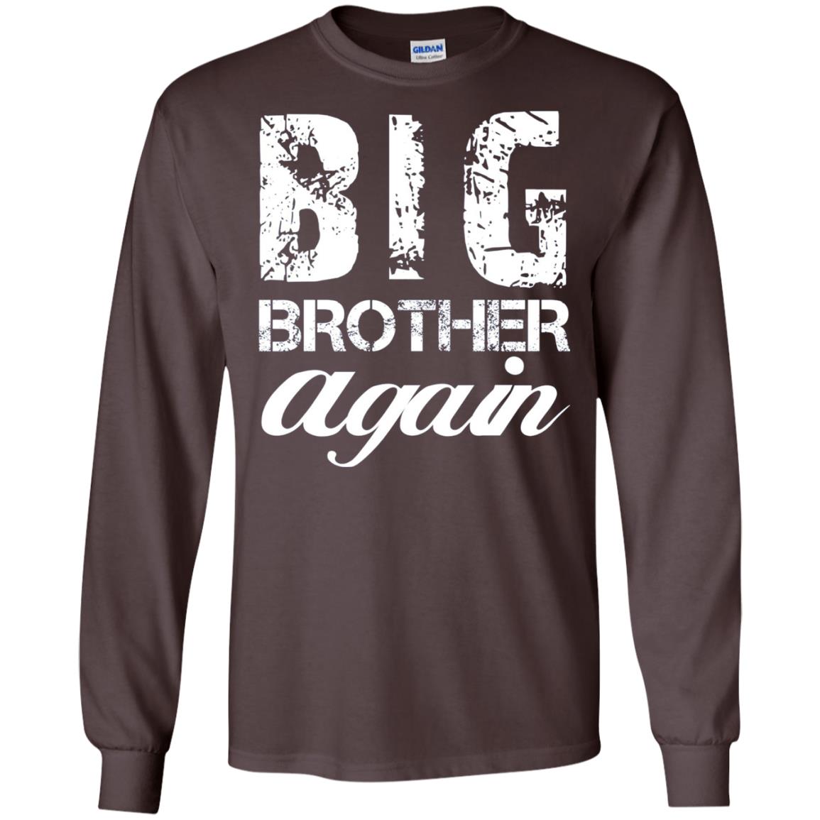 Big Brother Again T-shirt New Baby Dark Chocolate
