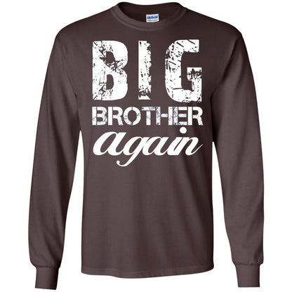 Big Brother Again T-shirt New Baby Dark Chocolate