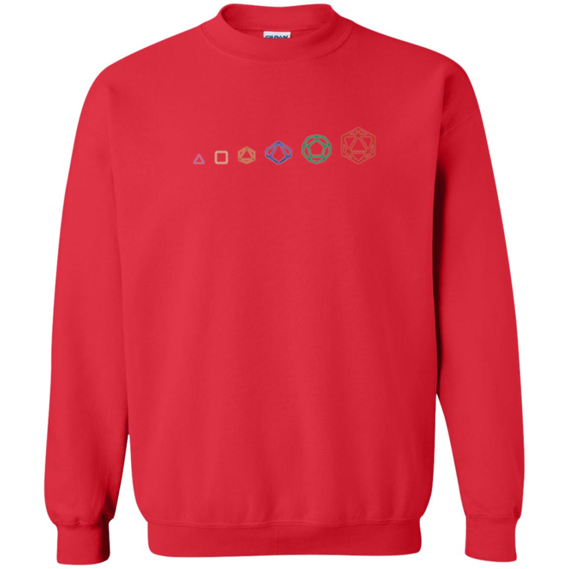 D20 Dice Evolution Role Playing T-shirt Red