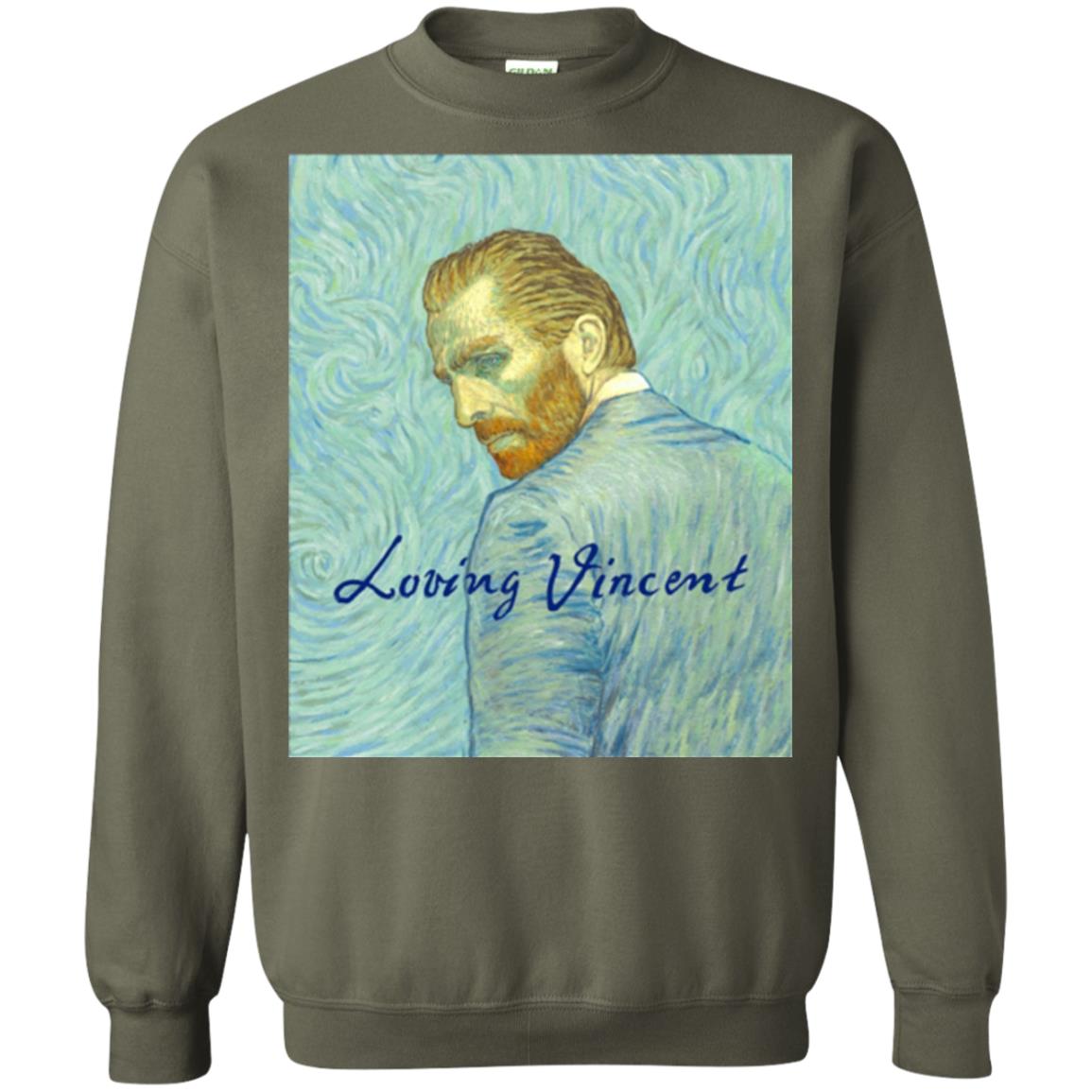 Movie Poster T-shirt Loving Vincent Military Green