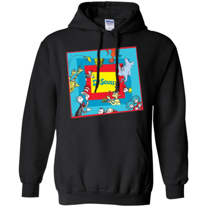 Dr. Seuss Character National Wear Red Day T-shirt Black