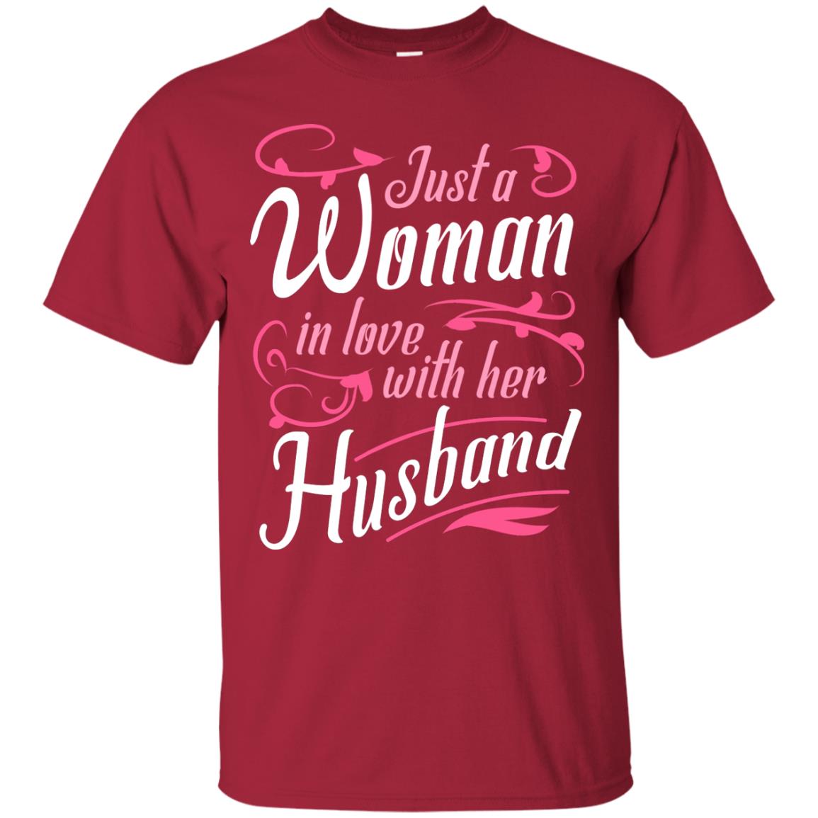 Just A Woman In Love With Her Husband Shirt For Wife Cardinal