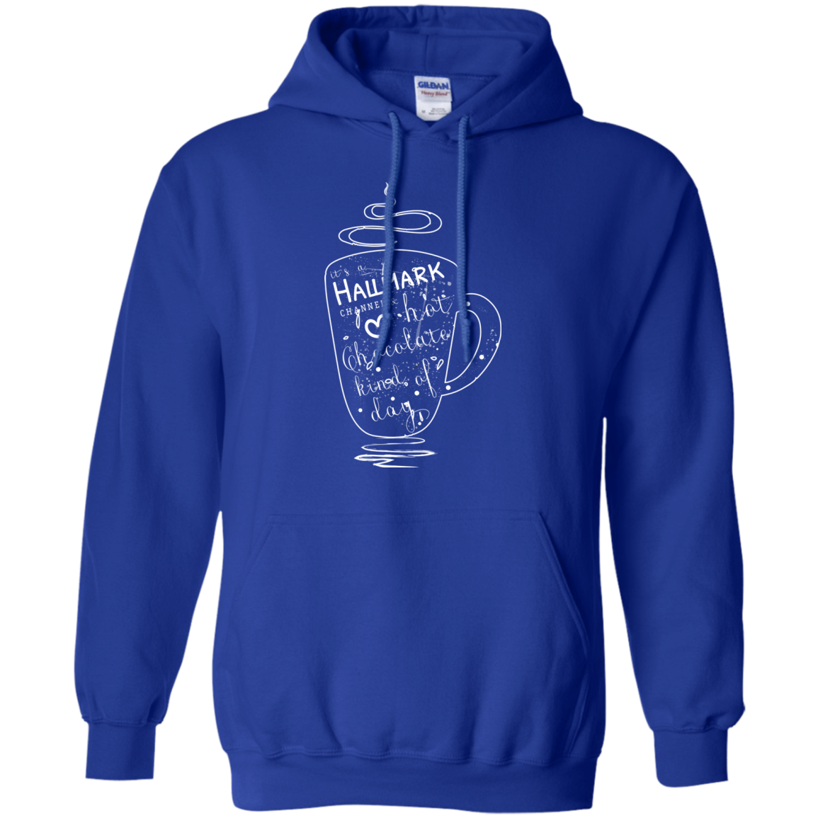 Christmas T-shirt It's A Hallmark Hot Chocolate Kind Of Day Royal