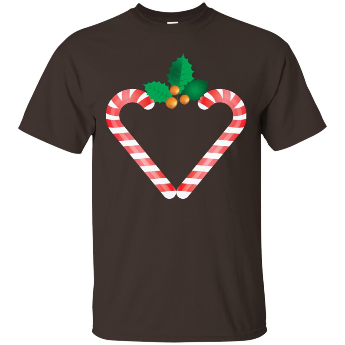 Heart Icon Candy X-mas Gift Shirt Dark Chocolate