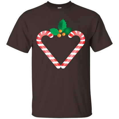 Heart Icon Candy X-mas Gift Shirt Dark Chocolate