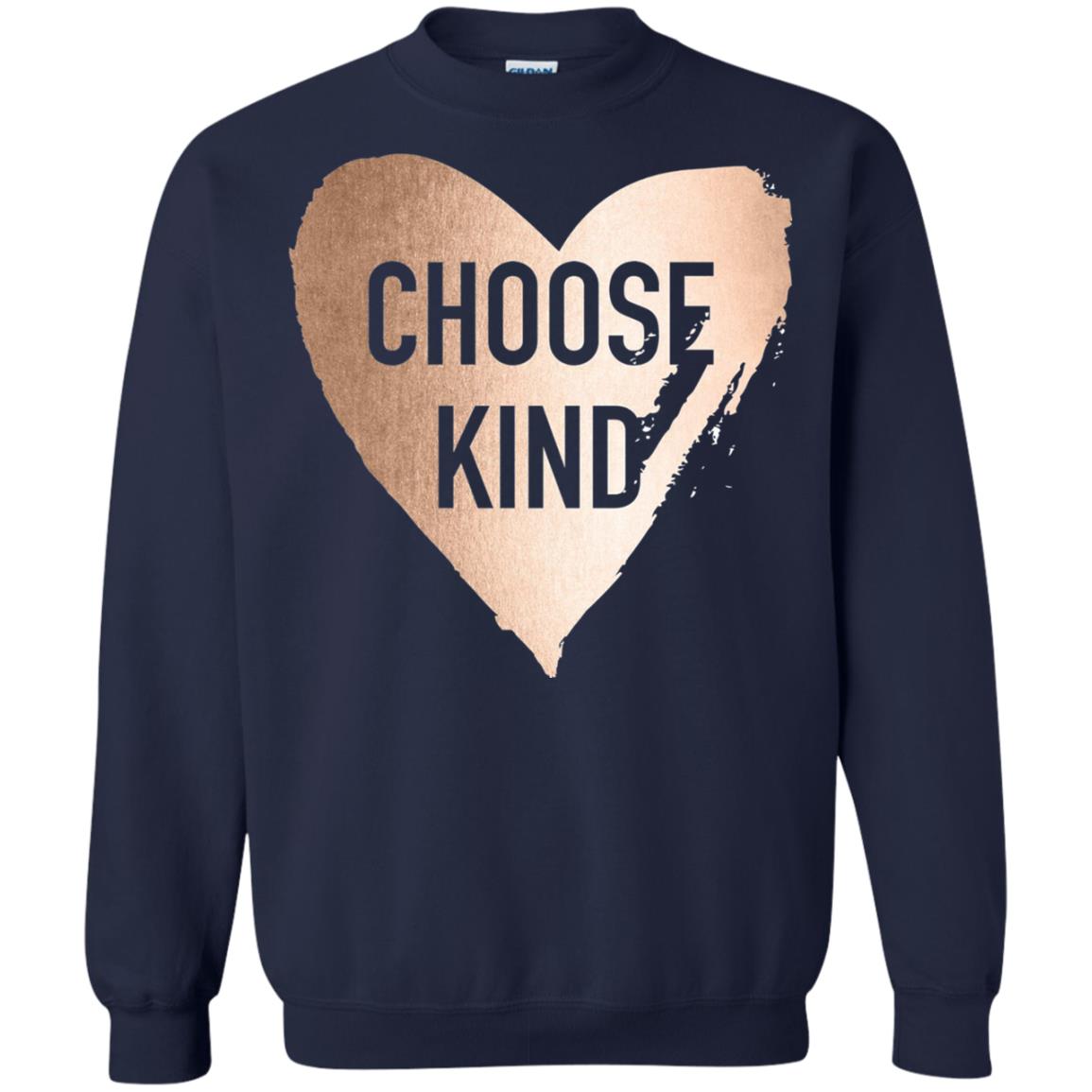 Choose Kind Anti Bullying Rose Gold T-shirt Navy