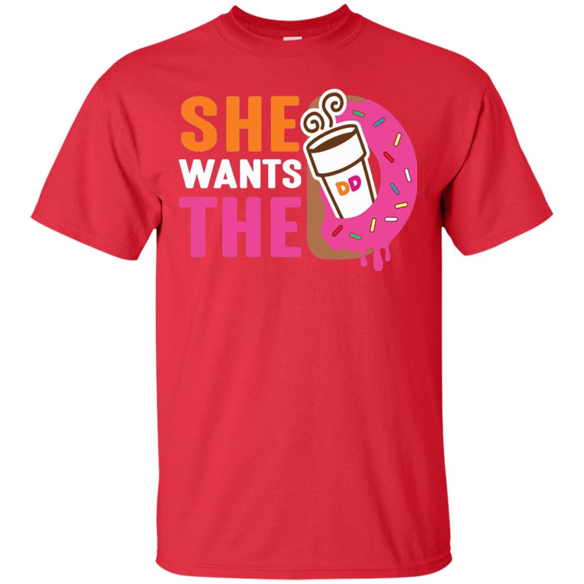 She Wants The D Dunking T-shirt Red
