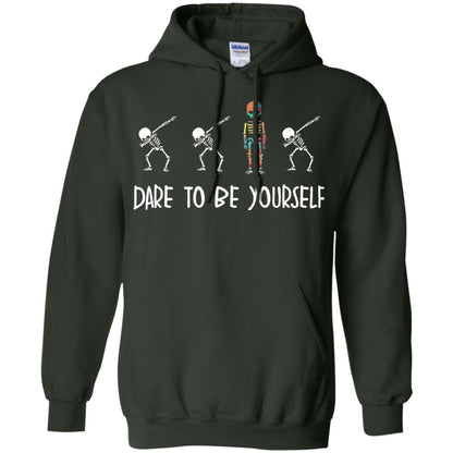 Dare To Be Yourself Autism Awareness T-shirt Forest Green