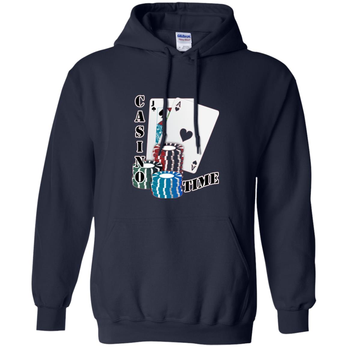 Fun Gambling T-shirt Casino Time Navy