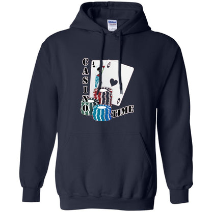 Fun Gambling T-shirt Casino Time Navy