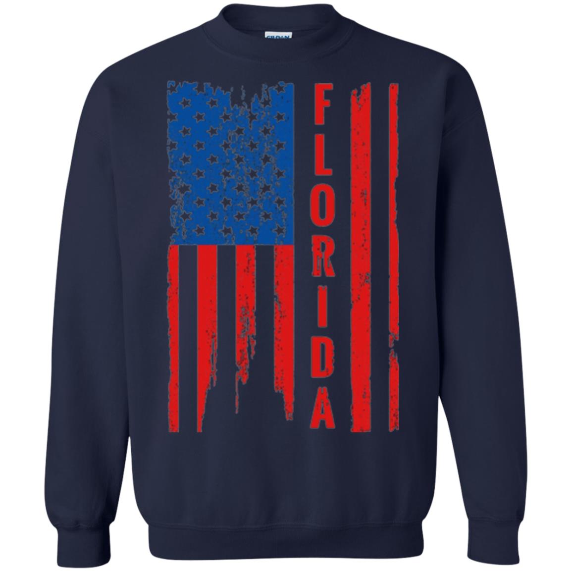 Florida State T-shirt American Flag Navy