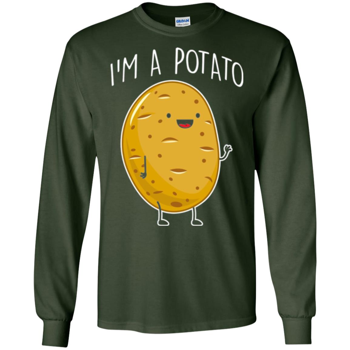 I Am Potato T-shirt Forest Green