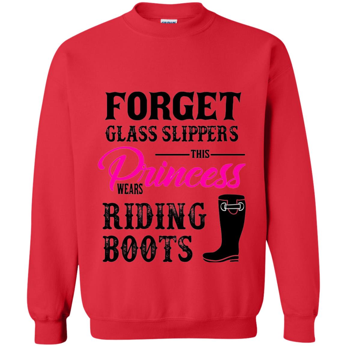 Forget Glass Slippers Princess Wears Riding Boots Red