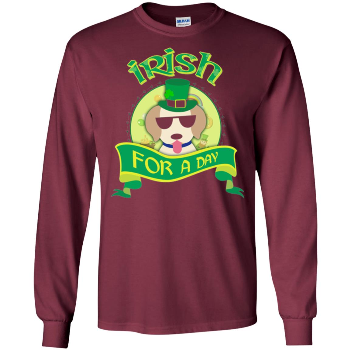 Saint Patrick_s Day 2018 T-shirt Amazing I_m Irish Labrador Maroon