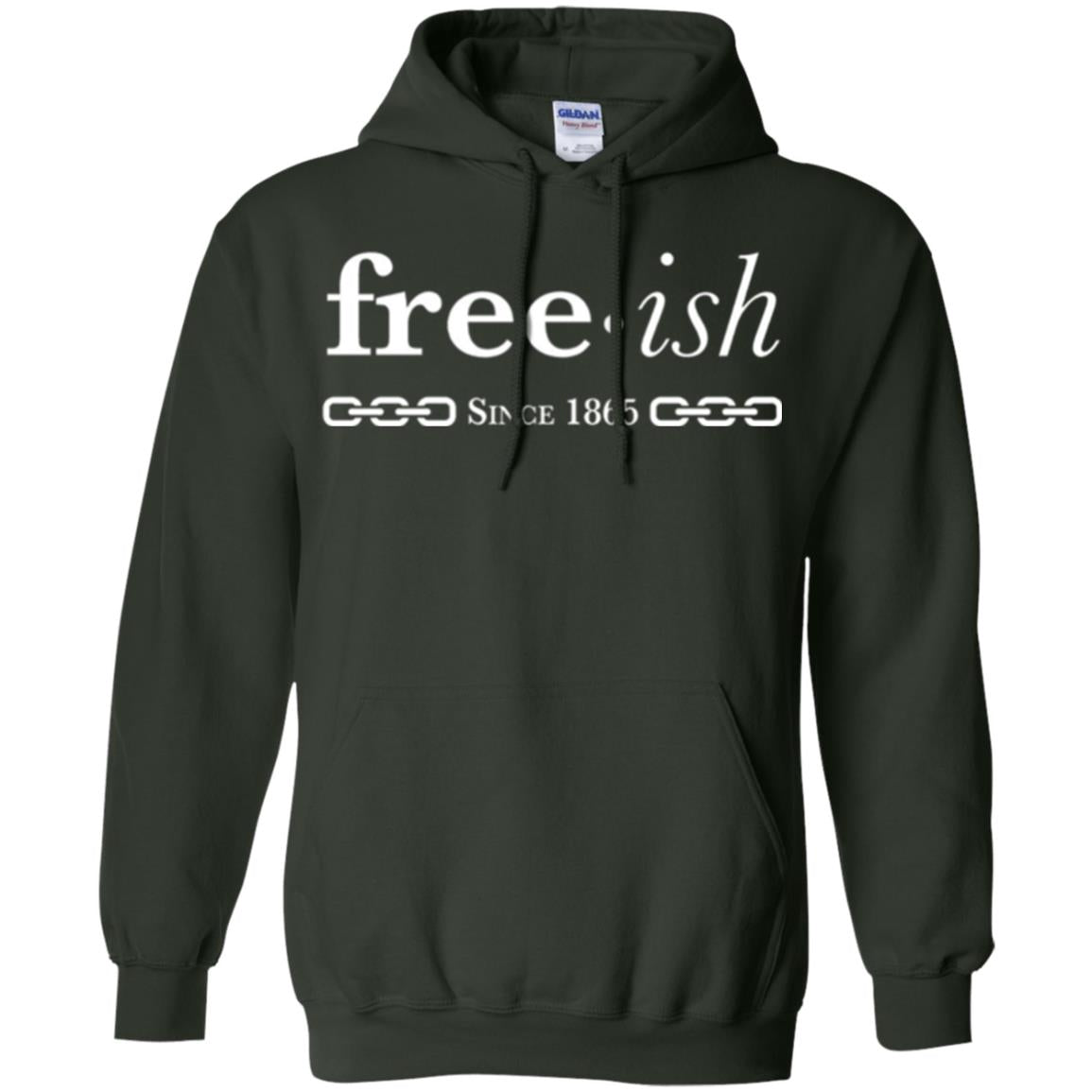 Free-ish Since 1865 Black Pride T-shirt Forest Green