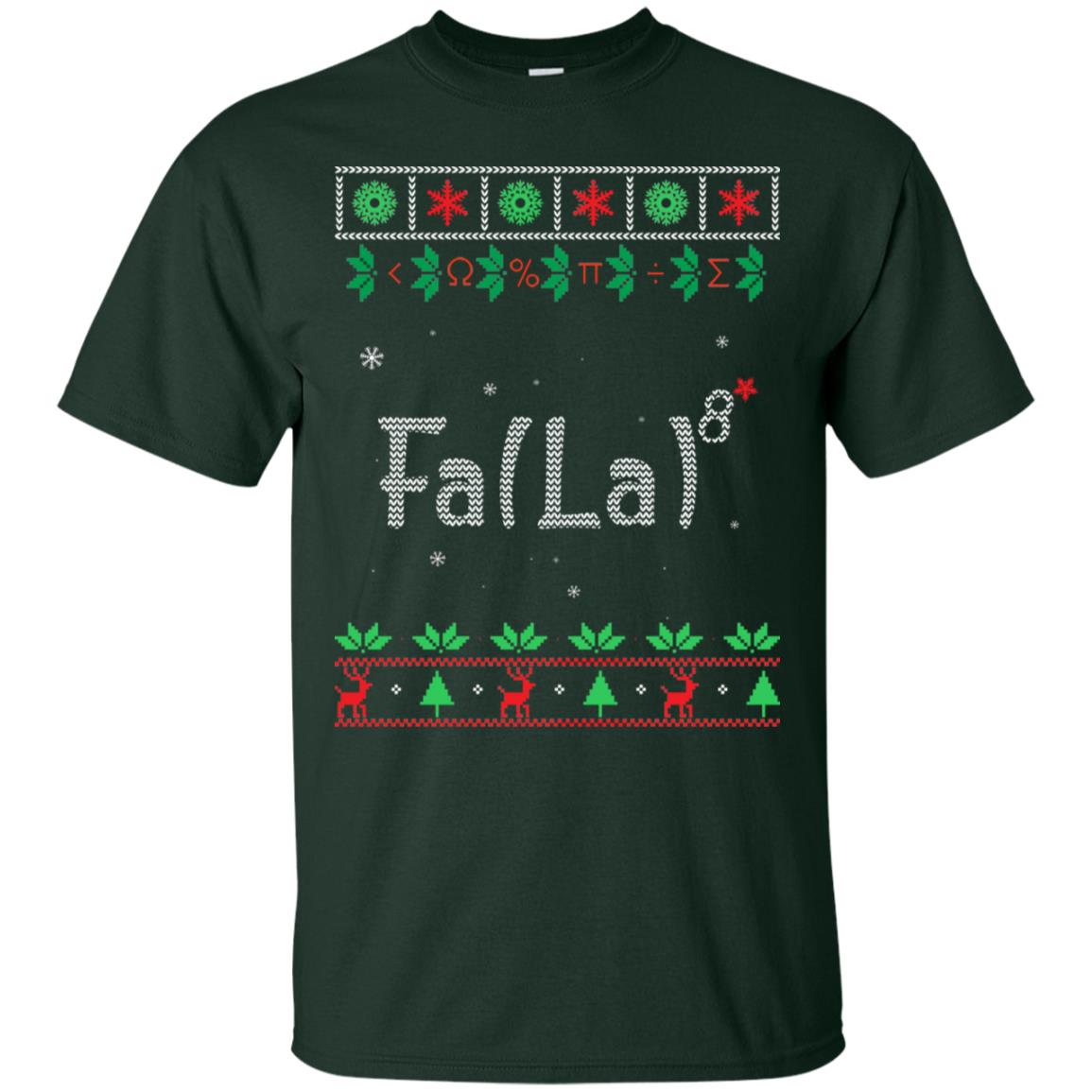 Fa La La La Mathematics X-mas Gift Shirt Forest