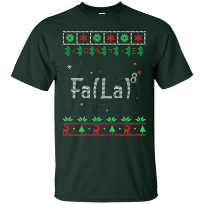 Fa La La La Mathematics X-mas Gift Shirt Forest