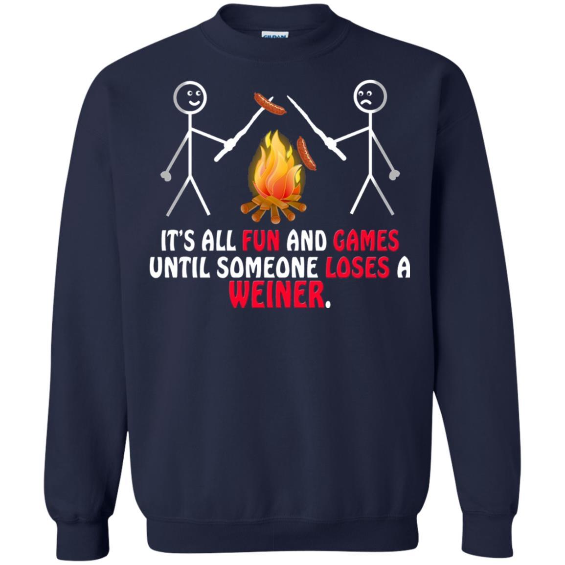 Camper T-shirt It's All Fun And Games Navy