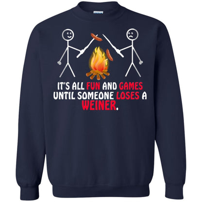 Camper T-shirt It's All Fun And Games Navy