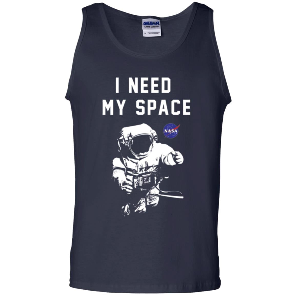 Faded Astronaut T-shirt I Need My Space Navy