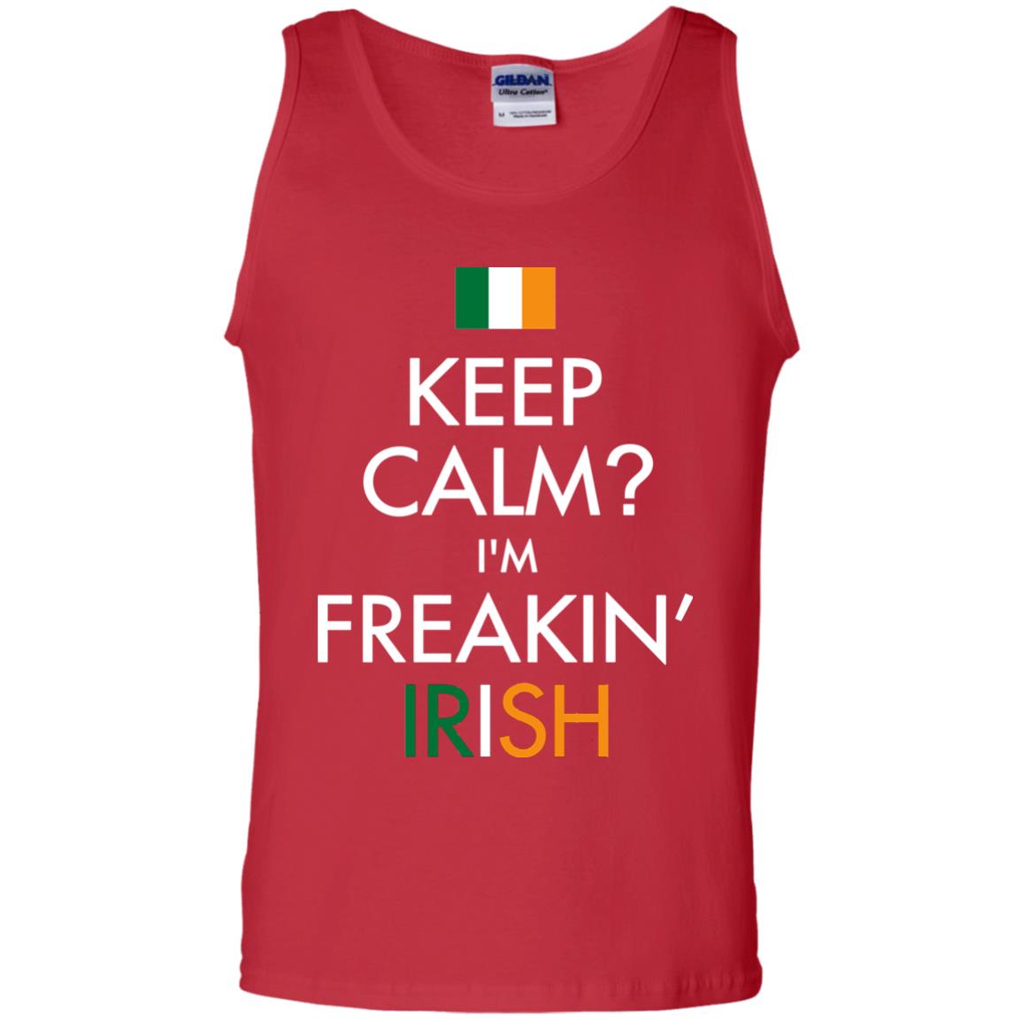 Keep Calm I_m Freakin_ Irish Saint Patrick_s Day Shirt Red