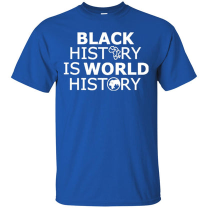 Black History Is World History T-shirt Royal