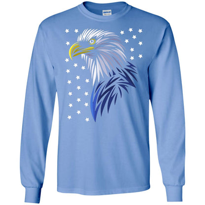 Usa Eagle Flag Stars T-shirt Tribal Style T-shirt Carolina Blue