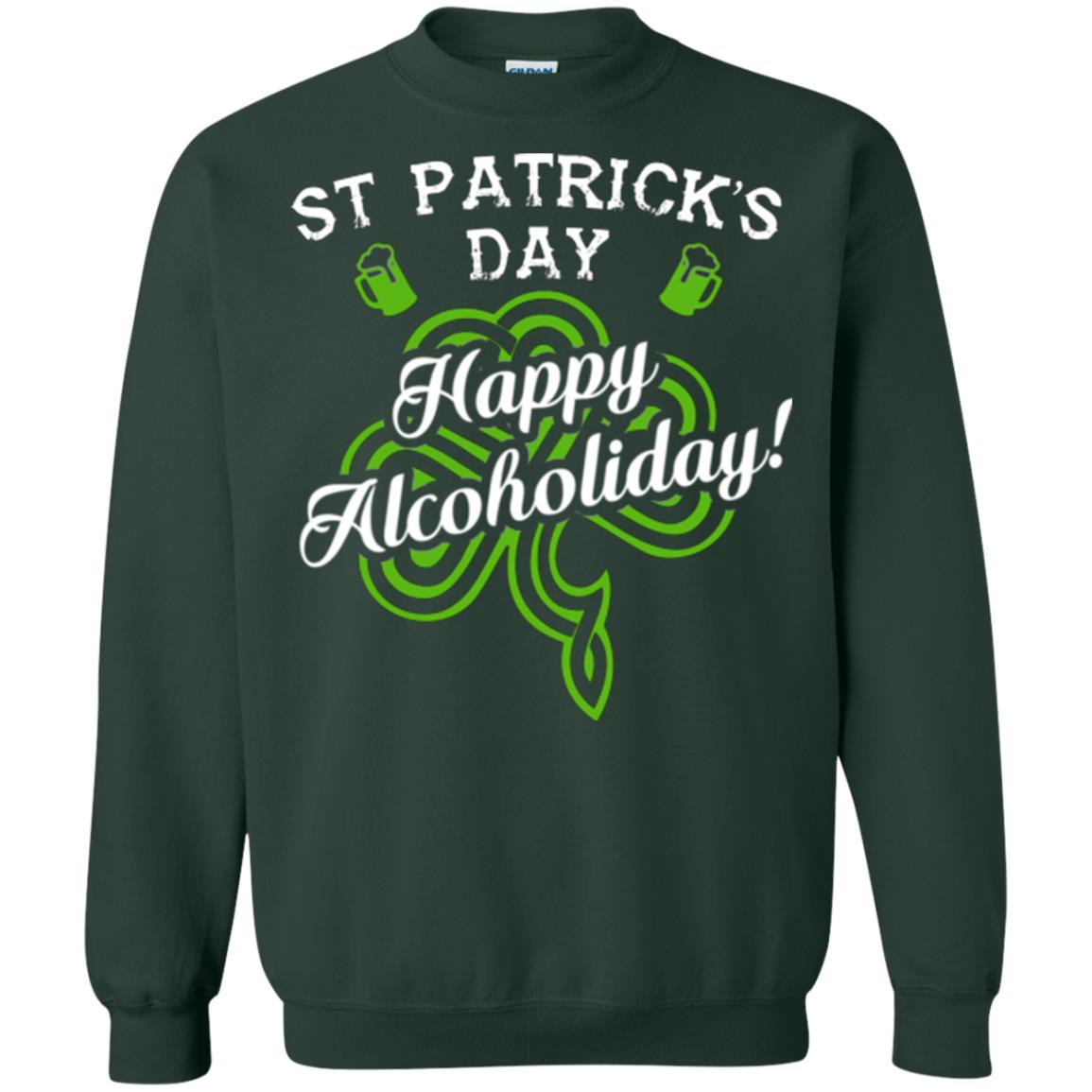 St. Patrick's Day T-shirt Happy Alcoholiday Forest Green