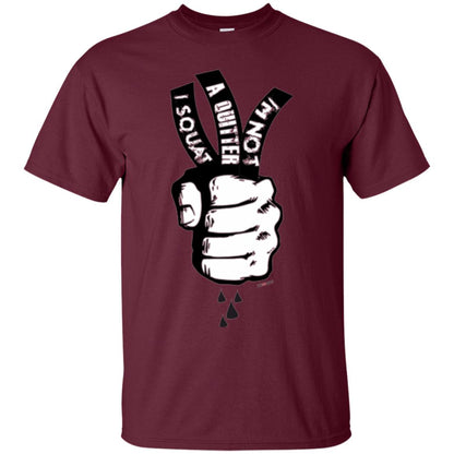 Fitnoquit T-shirt Im Not A Quitter Im Squat Gym Maroon