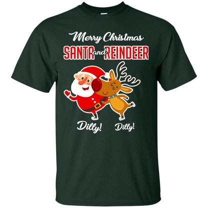 Christmas T-shirt Merry Christmas Dilly Dilly Forest Green
