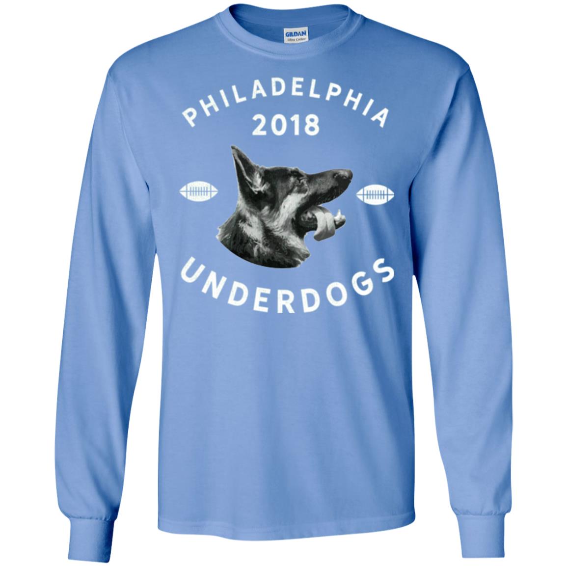 Dog Lover T-shirt Philly Philadelphia Underdogs 2018 Game Day Carolina Blue