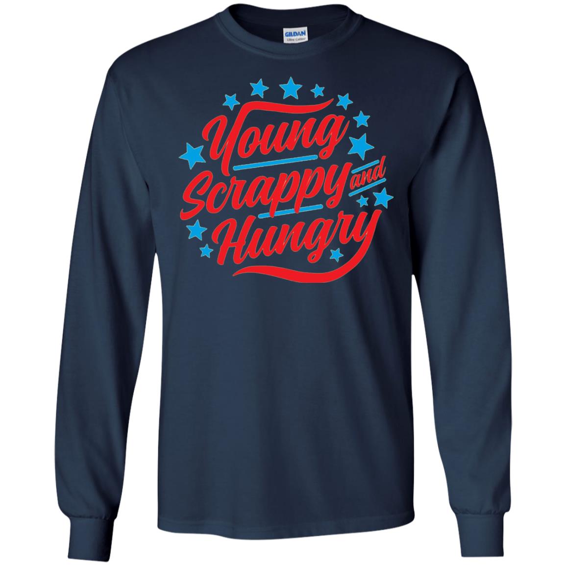 Hamilton T-shirt Young Scrappy And Hungry Navy
