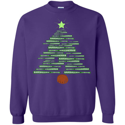 Baseballism Christmas Tree Gift Shirt Purple