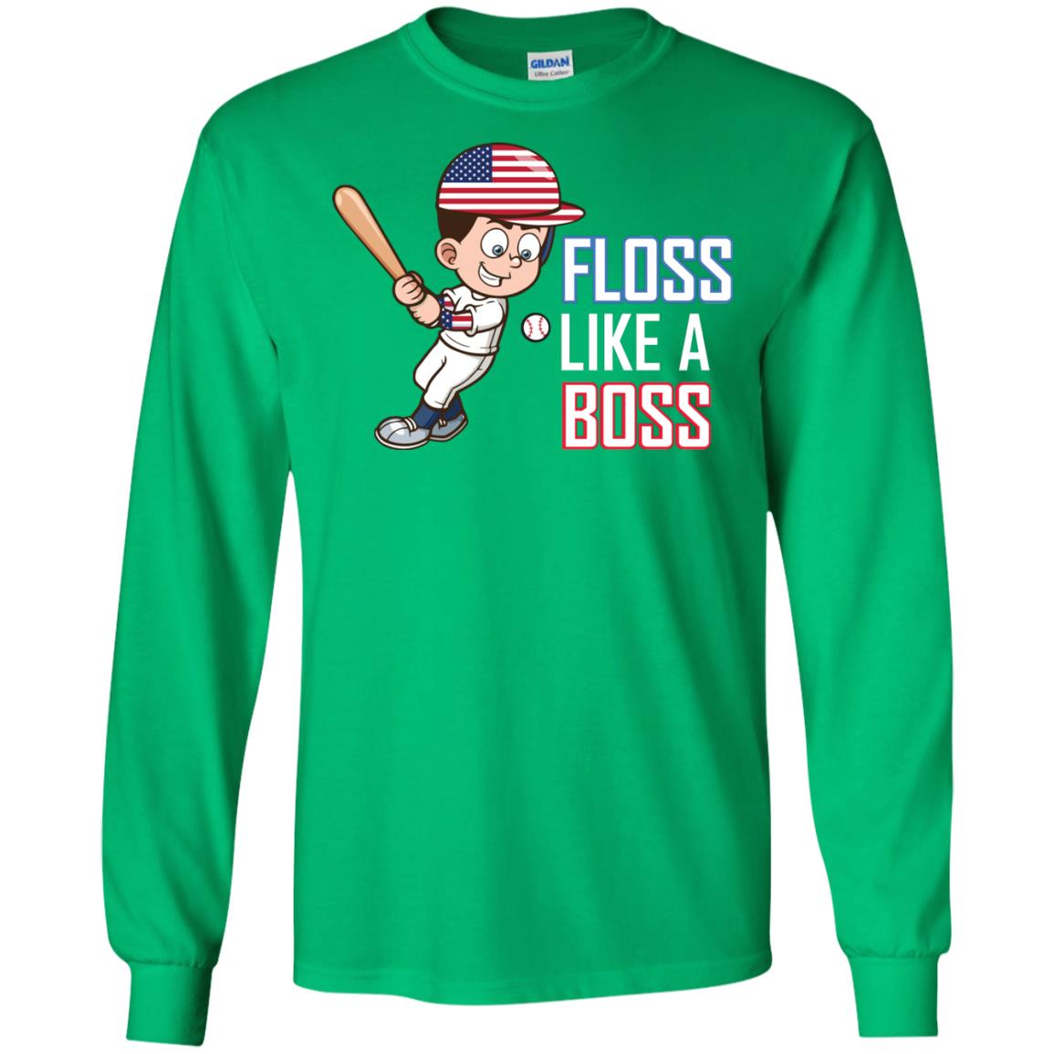 Floss Like A Boss Shirt For Baseball Players Irish Green
