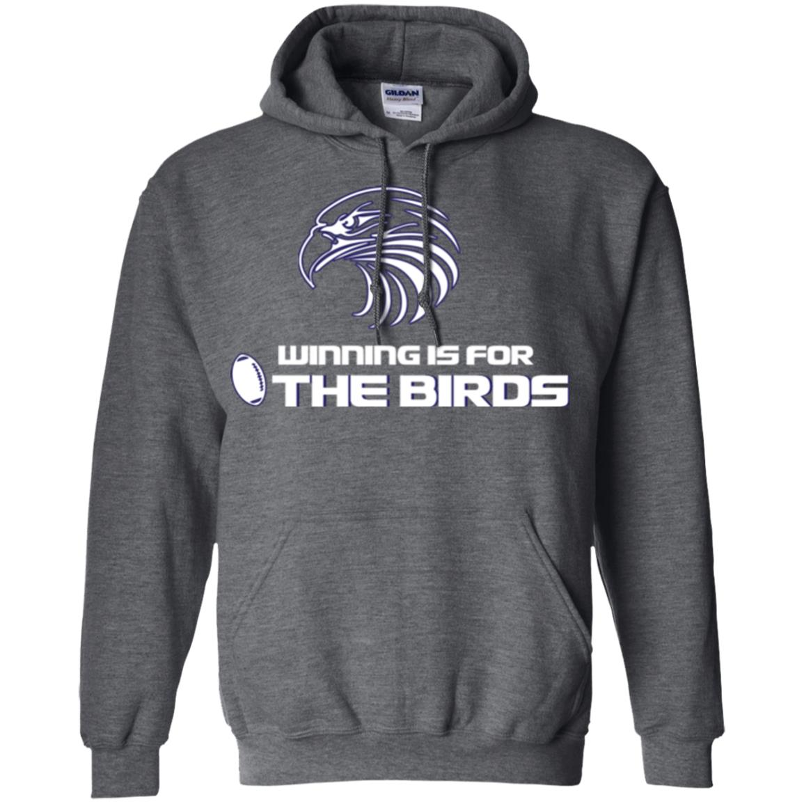 Football T-shirt Winning Is For The Birds Dark Heather