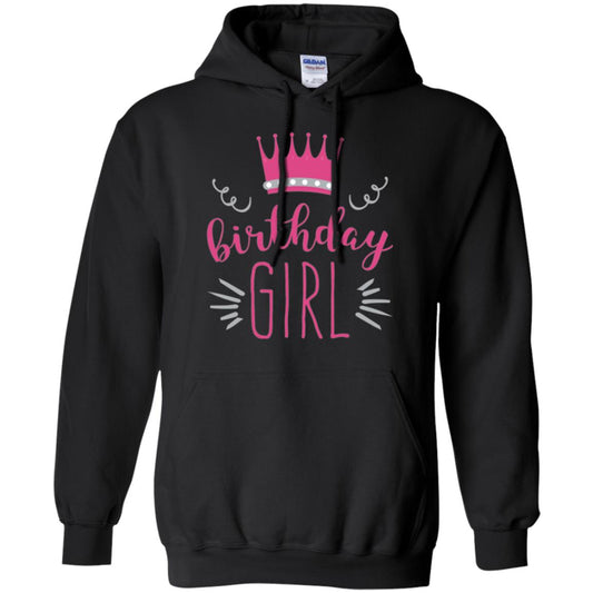 Tiara Crown T-shirt Girl_s Youth Birthday Princess T-shirt Black