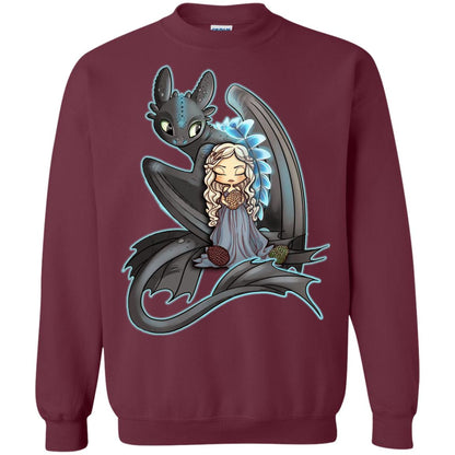 Dragon Night Fury Cartoon Shirt Maroon
