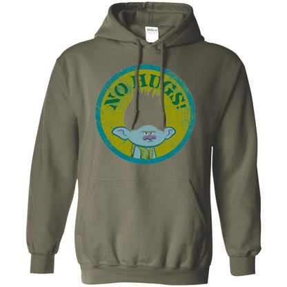 Dream Works_ Trolls No Hugs T-shirt Military Green