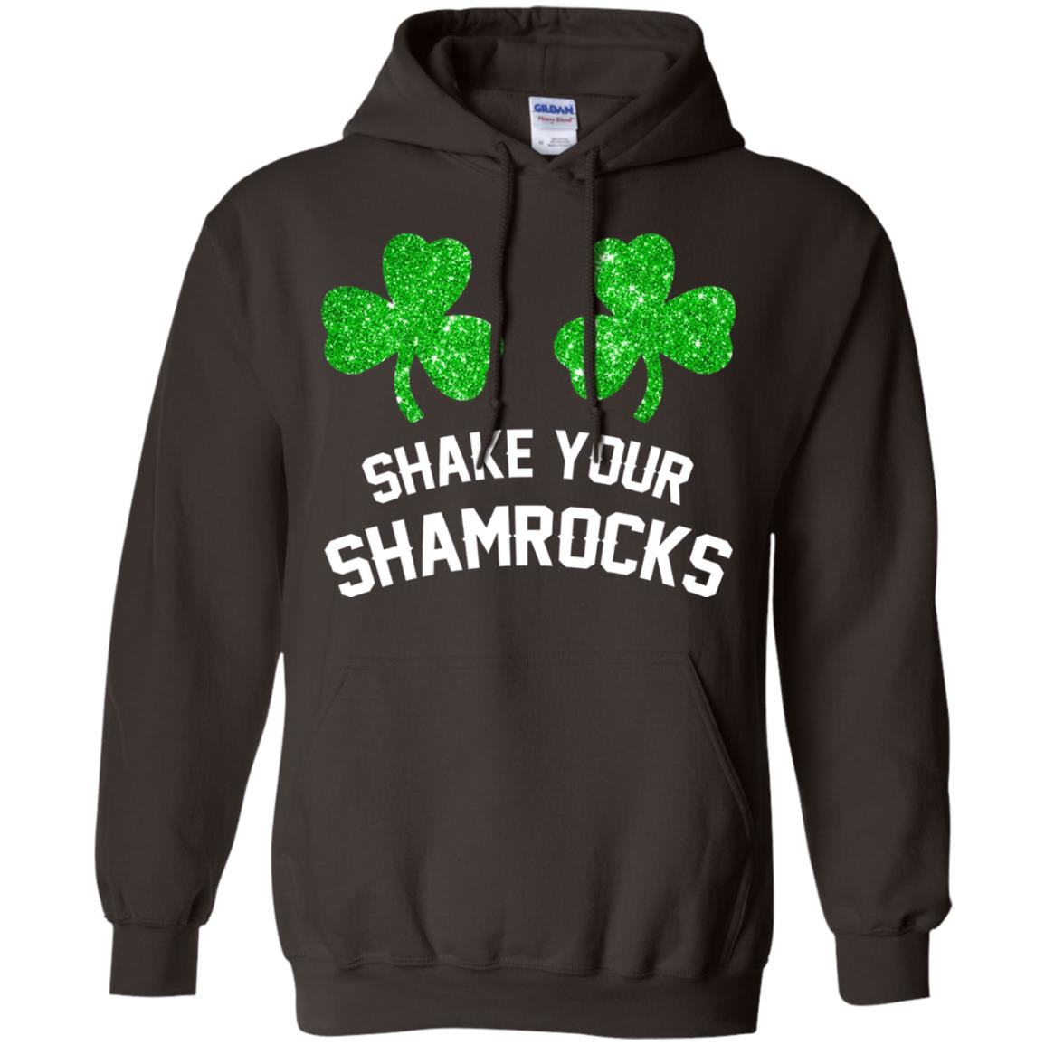 Shake Your Shamrocks St. Patrick_s Day T-shirt Dark Chocolate