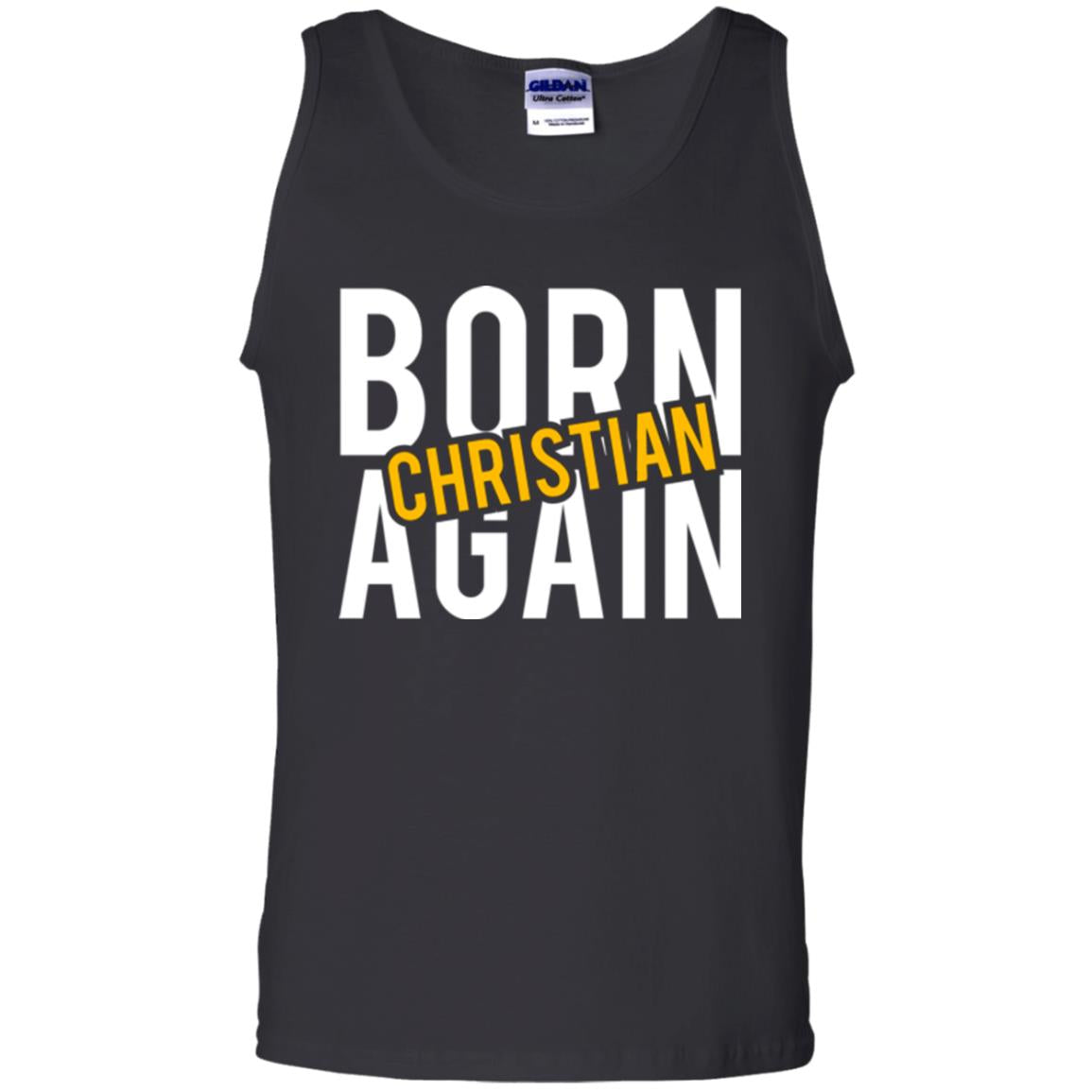 Christian T-shirt Born Again Christian Black
