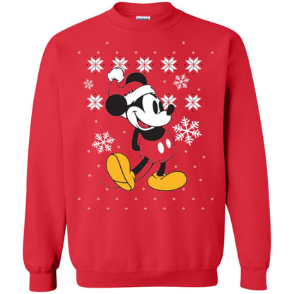Christmas T-shirt Disney Mickey Mouse Red