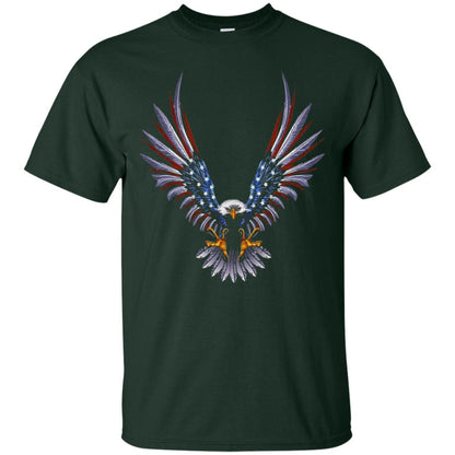 Patriotic T-shirt Eagle American Forest