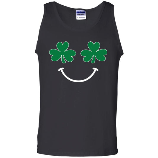 Saint Patrick's Day T-shirt Smiling Shamrocks Black