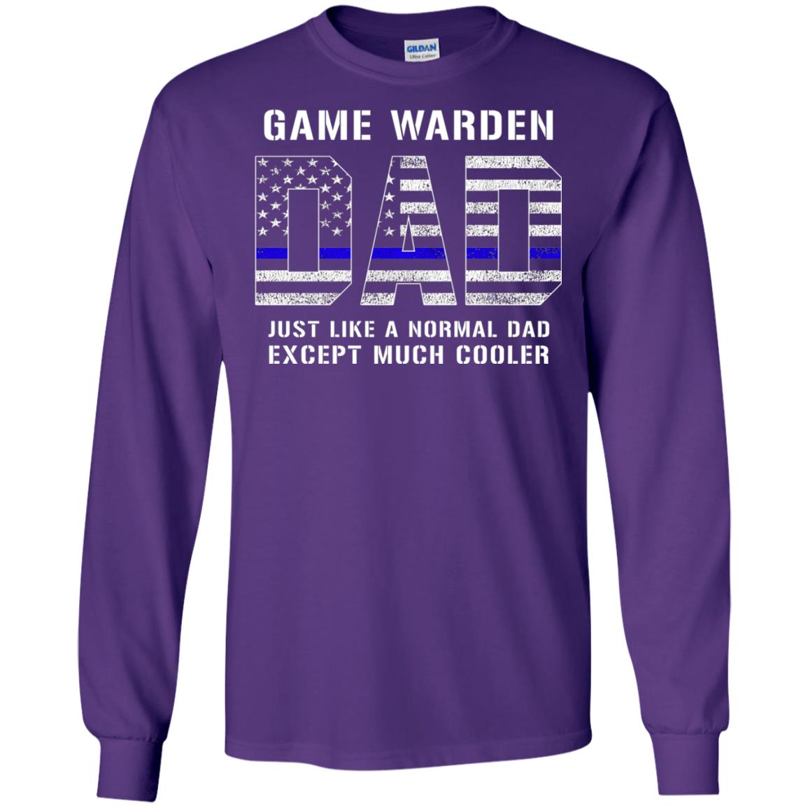 Game Warden Dad Normal Cooler Fathers Day Tbl Shirt Purple