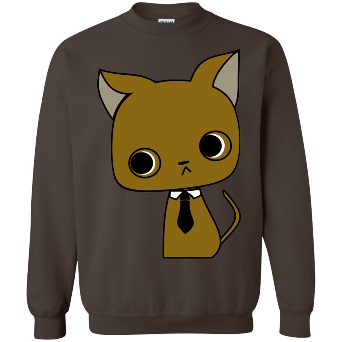 Funny Business Love Cat Shirt Dark Chocolate