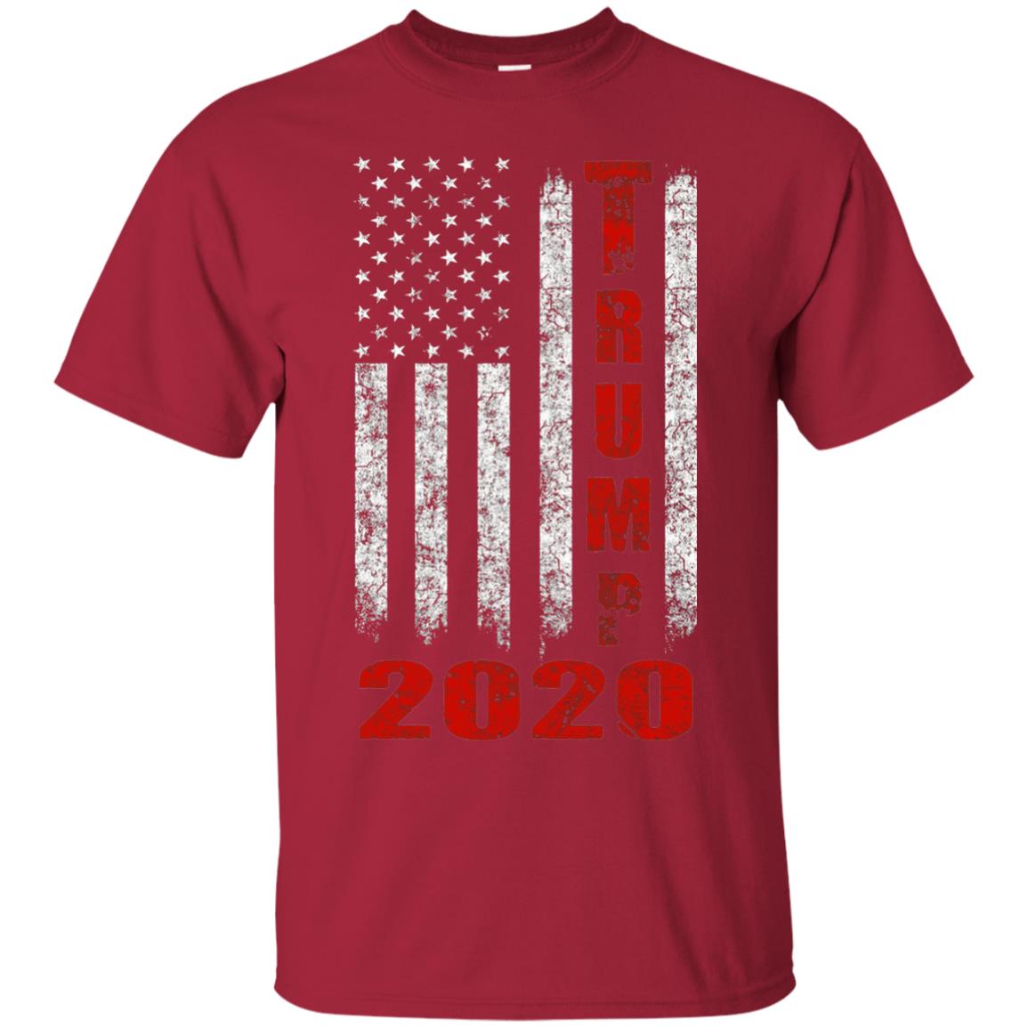 American Flag Vintage Design Trump 2020 T-shirt Cardinal