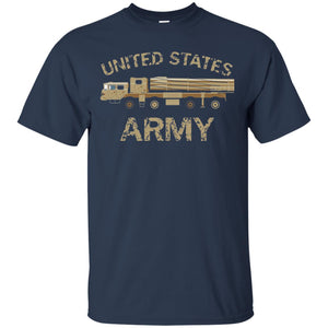 United States Army Missile Truck Vehicle Grunge T-shirt