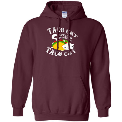 Taco Cat Spelled Backwards Is Taco Cat T-shirt Maroon